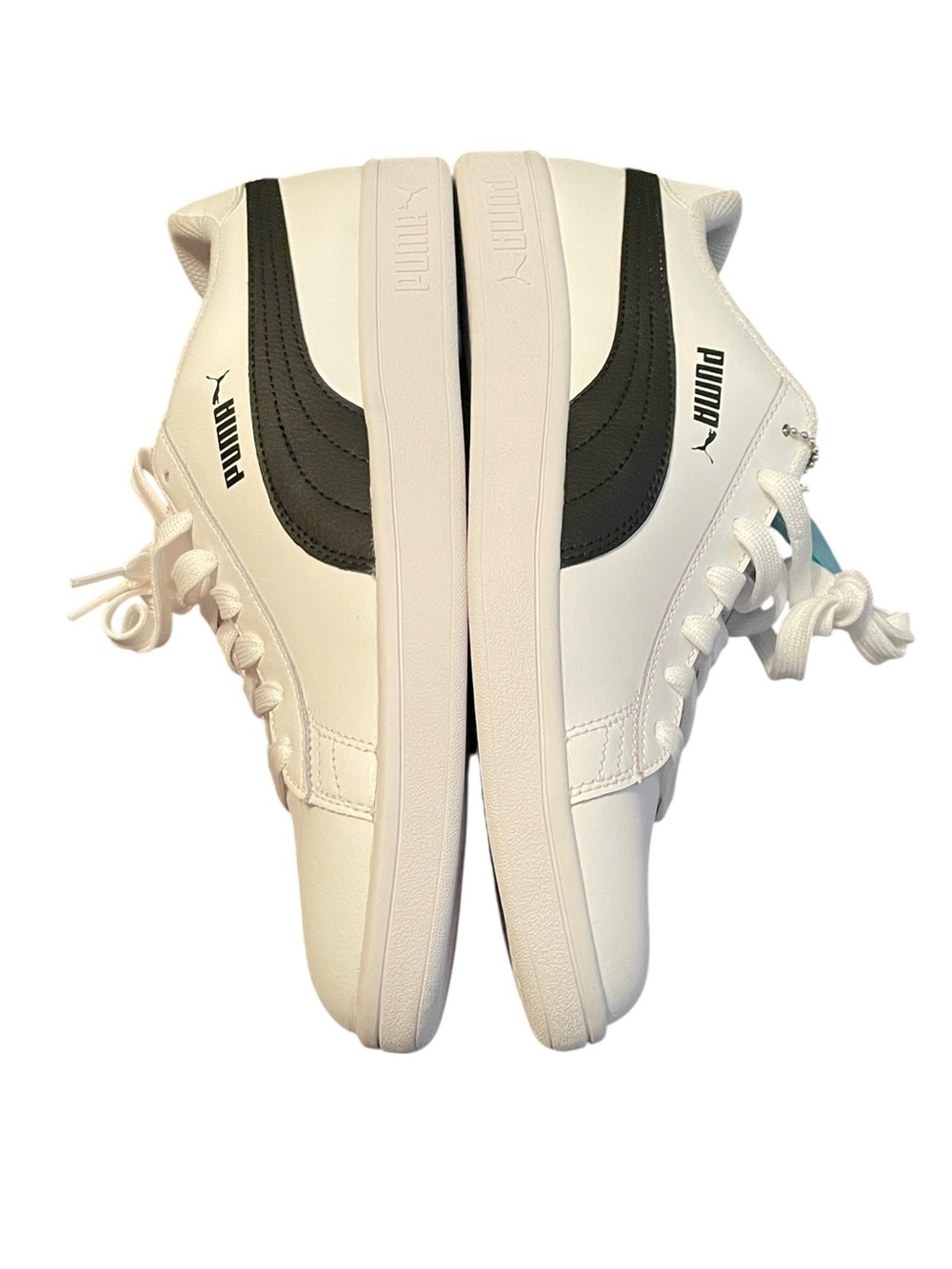 Puma Men's White Black Smash v2 Soft Foam Optimal Comfort Sneakers Size 8.5 - Picture 5 of 8